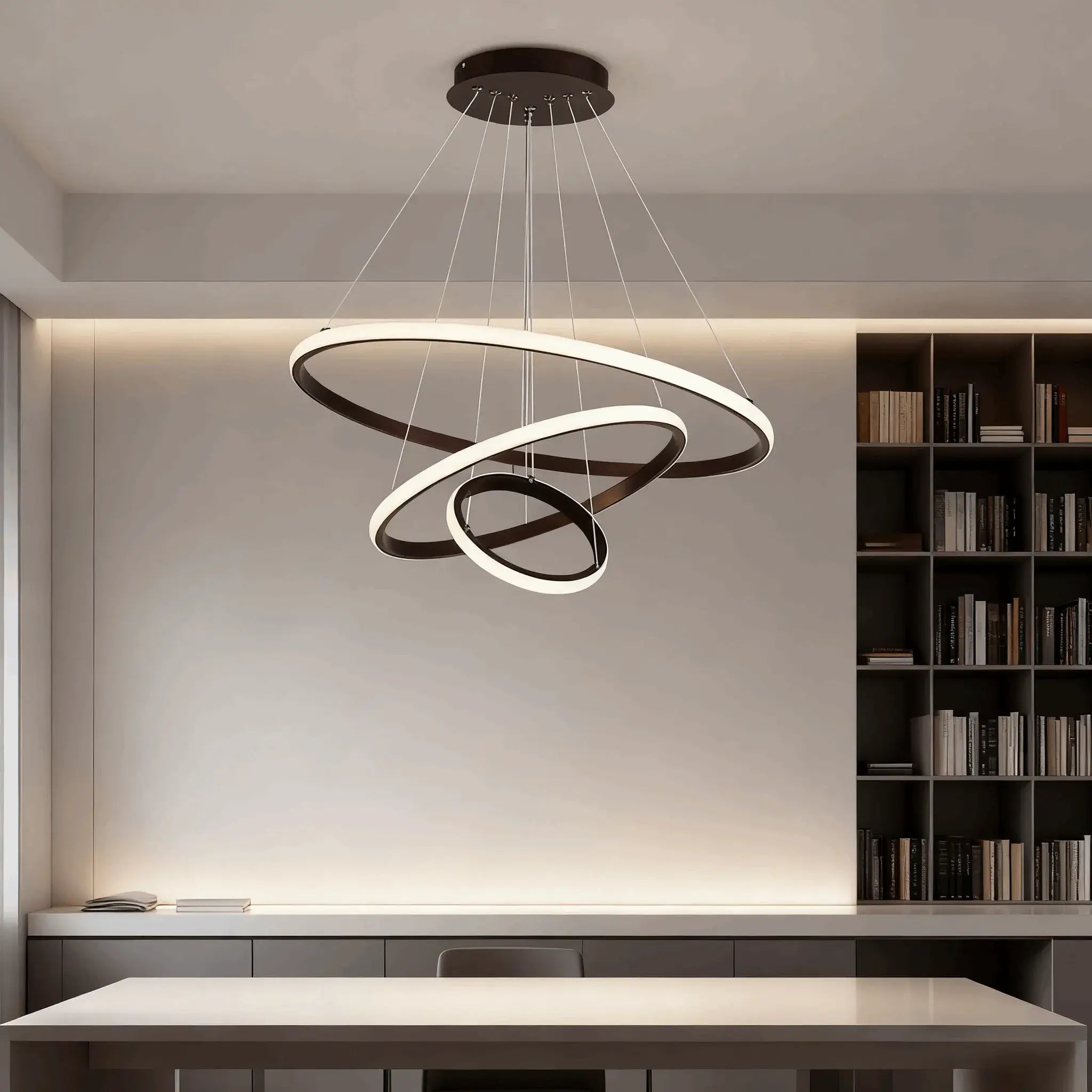 Velora Modern Metal Ring Pendant Light –  Fixture for Living