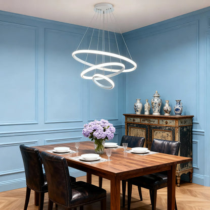 Modern Metal Ring Pendant Light