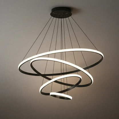 Velora Modern Metal Ring Pendant Light –  Fixture for Living