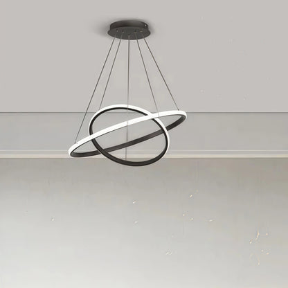 Velora Modern Metal Ring Pendant Light – Dimmable Fixture for Living