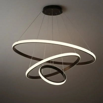 Velora Modern Metal Ring Pendant Light –  Fixture for Living