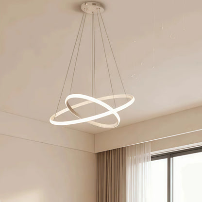 Velora Modern Metal Ring Pendant Light – Dimmable Fixture for Living
