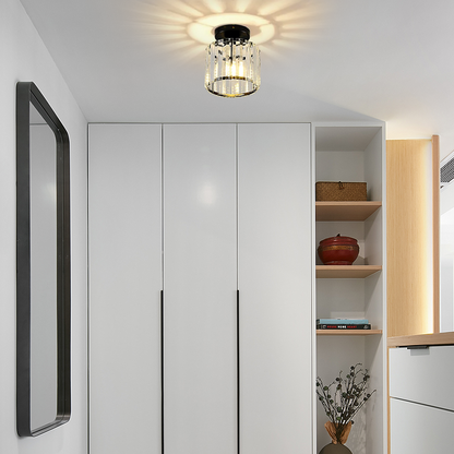 Modern Black Ceiling Light Glass for Hallway