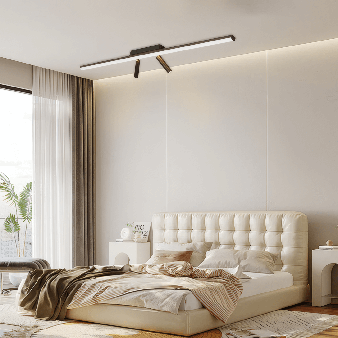 Minimalist Linear Ceiling Light for bedroom