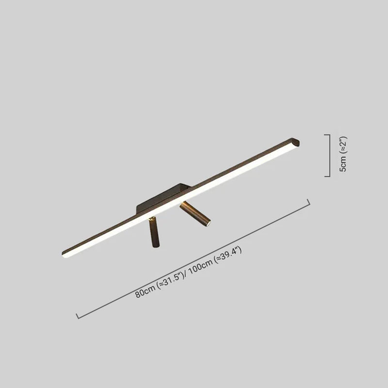 Minimalist Linear Ceiling Light with 2 Sizes