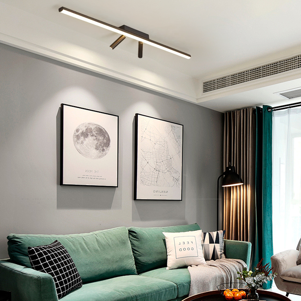 Minimalist Linear Ceiling Light for living room
