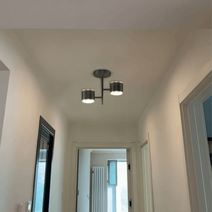 Black Gold ceiling light for hallway