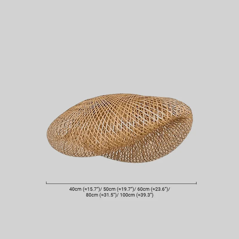 Natural Bamboo Pendant Light Dimension