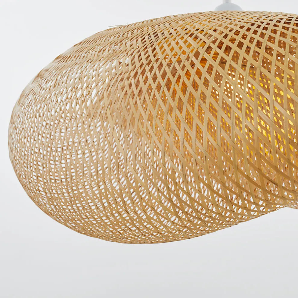 Woven Rattan Pendant Light
