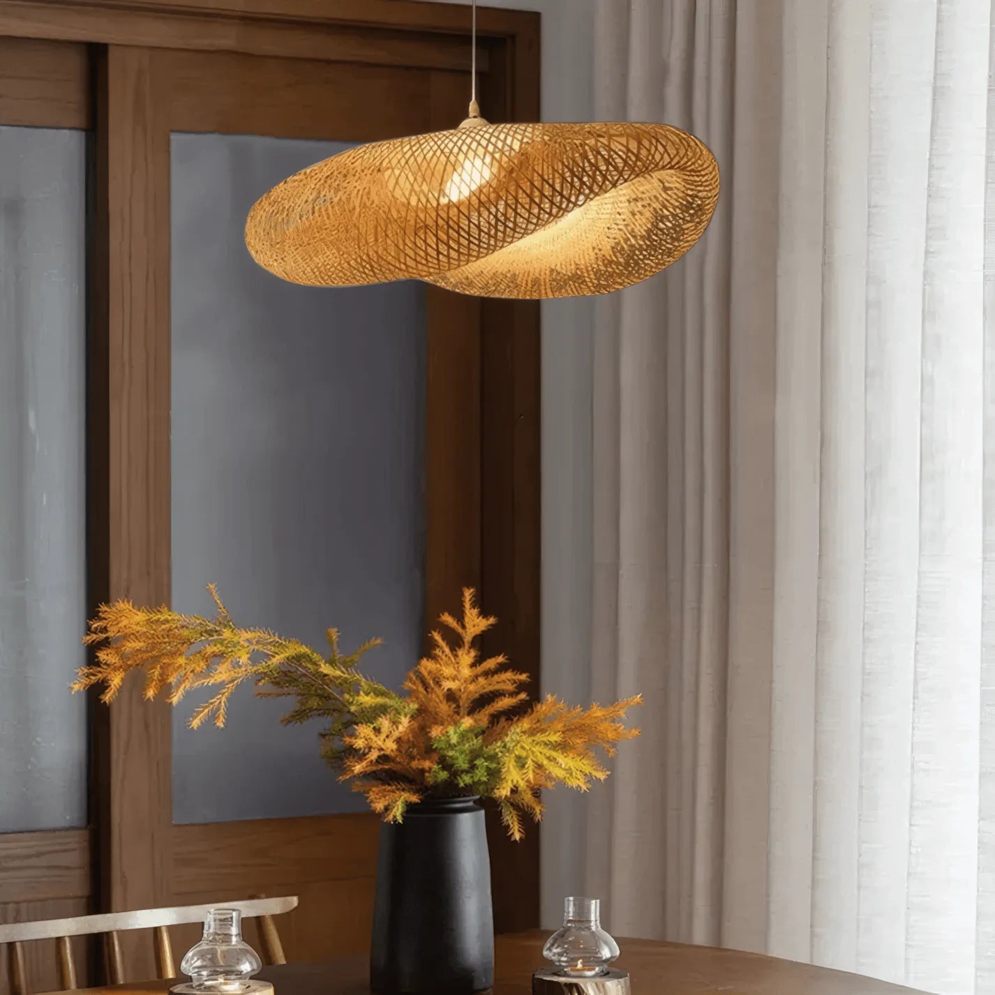 Natural Bamboo Pendant Light