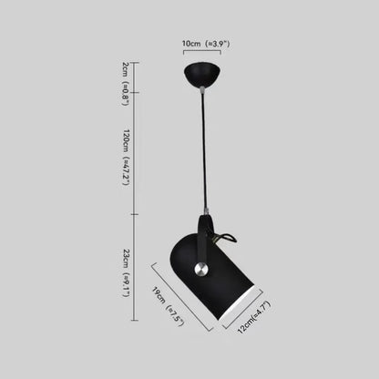 Morandia Modern Pendant Light – Angle-Adjustable Metal Fixture for Bedroom