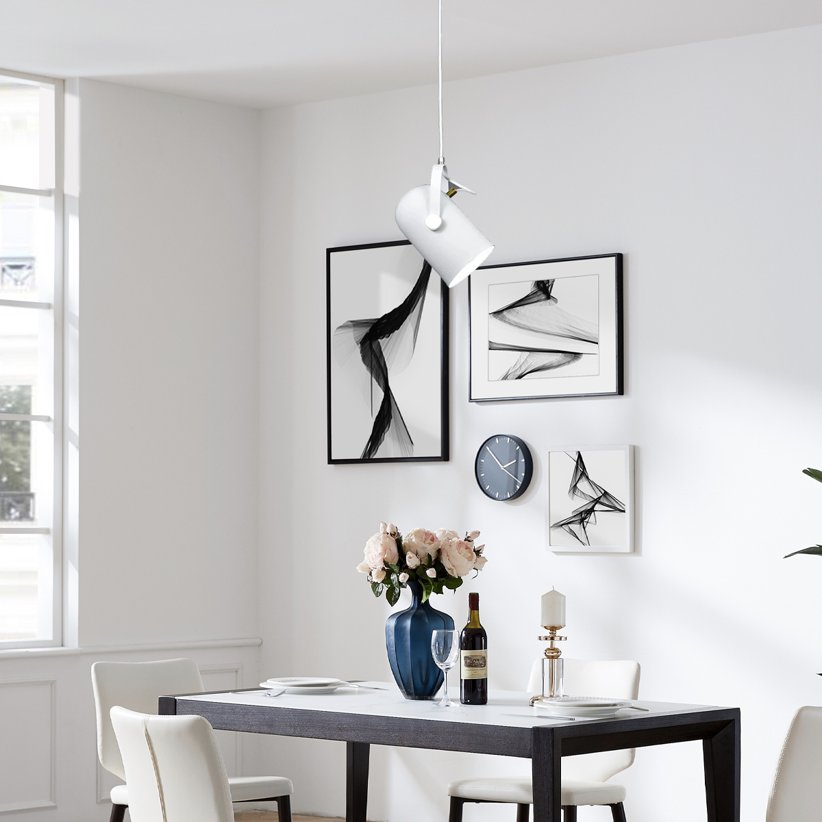 Modern Pendant Light – Angle-Adjustable Metal