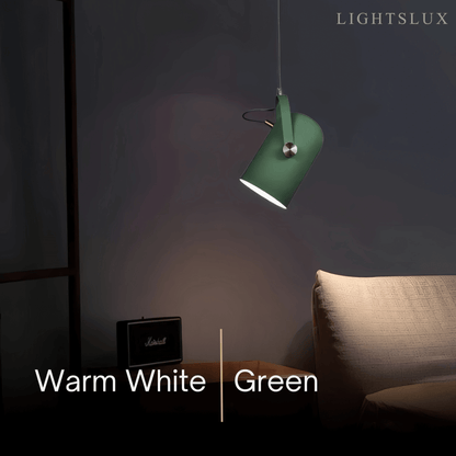 Morandia Modern Pendant Light – Angle-Adjustable Metal Fixture for Bedroom