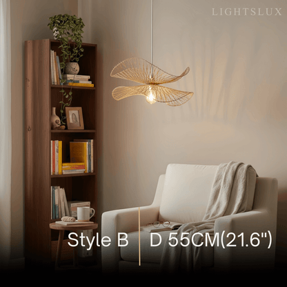 Bamburo Natural Rattan Pendant Light