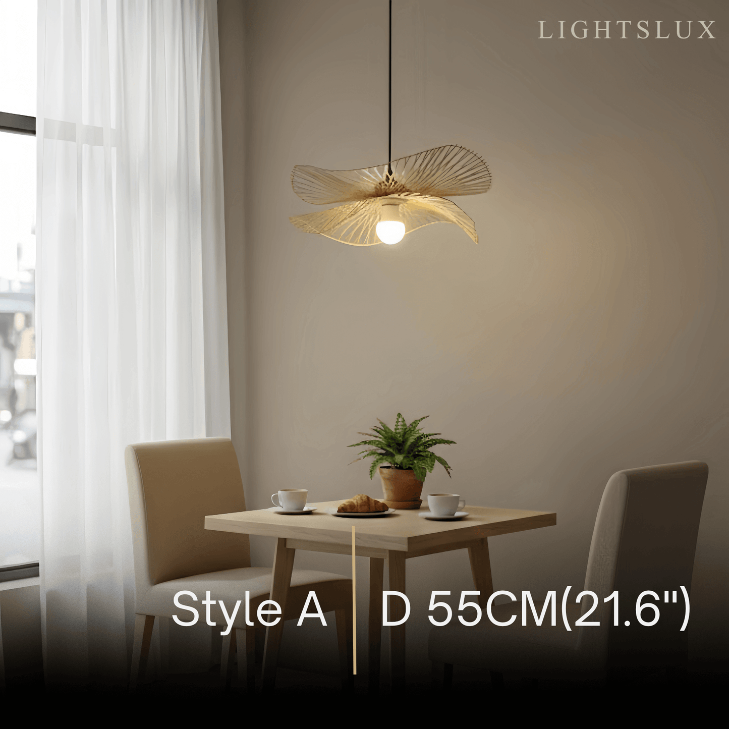Bamburo Natural Rattan Pendant Light