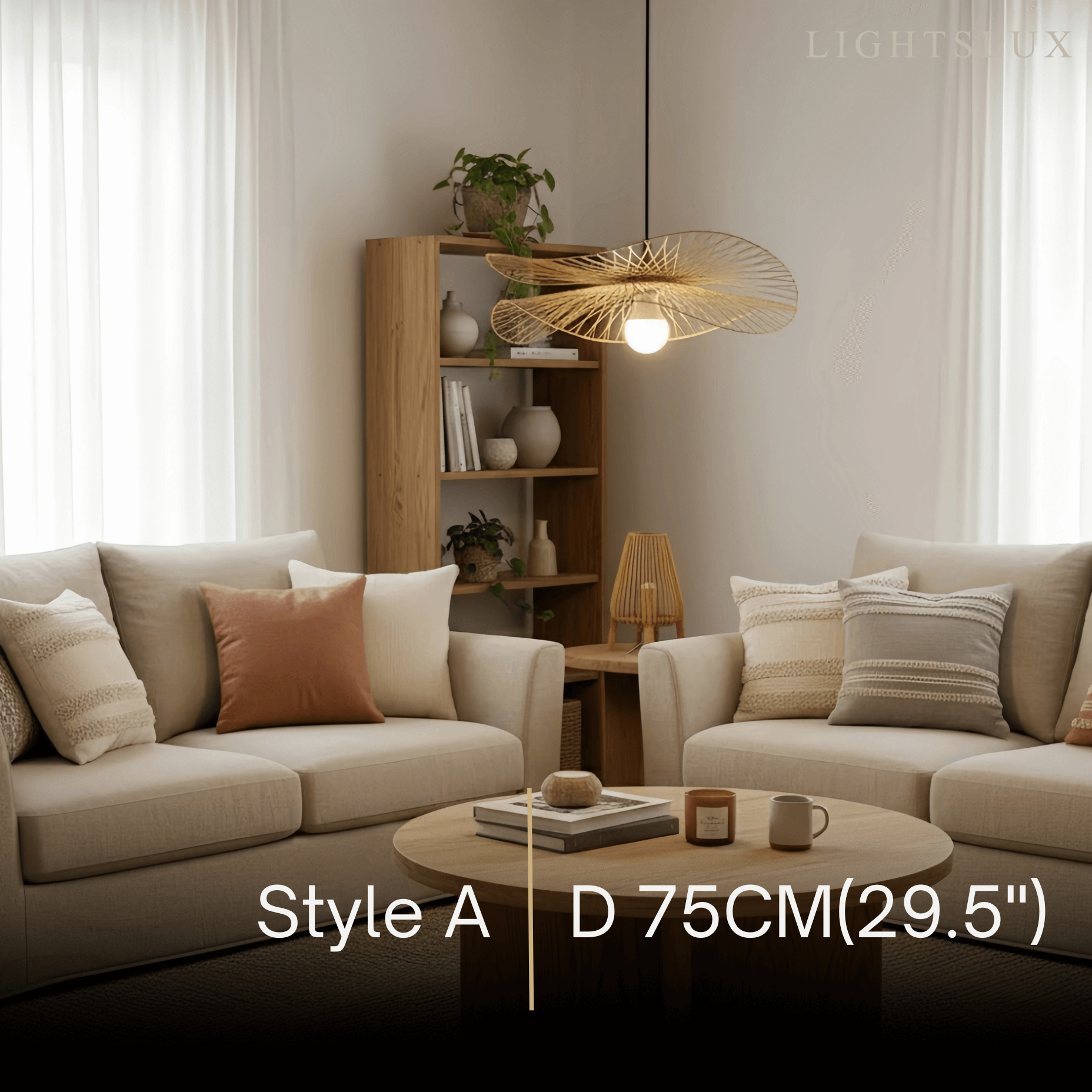 Bamburo Natural Rattan Pendant Light