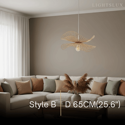 Bamburo Natural Rattan Pendant Light