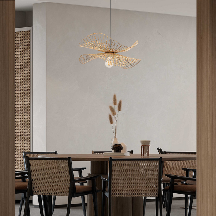 Natural Rattan Bamboo Pendant Light