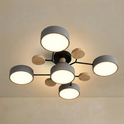Arcato Modern Round Metal Ceiling Light 