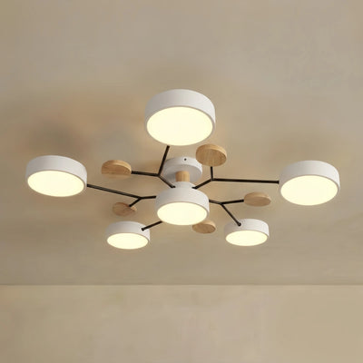 Arcato Modern Round Metal Ceiling Light 