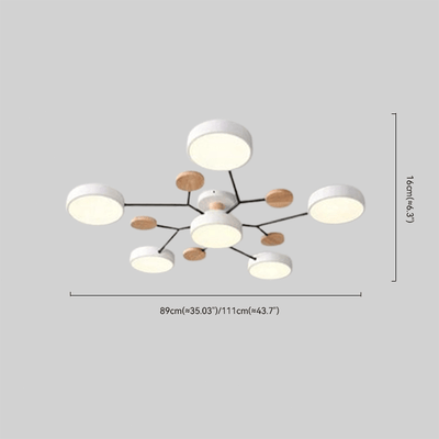 Modern Round Ceiling Light Dimension
