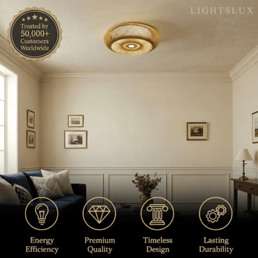 Bamboo Ceiling Light 