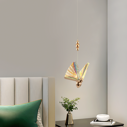 Art Deco Butterfly Pendant Light 