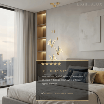 Vivara Art Deco Butterfly Pendant Light