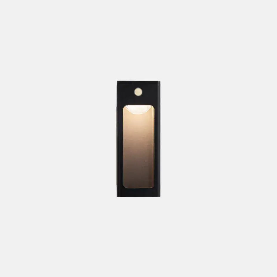 Modern Outdoor Wall Lamp – Metal Lantern with Sensor for Exterio