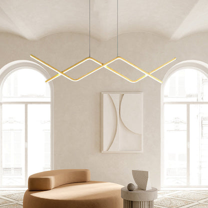 Minimalist Metal Gold Pendant Light