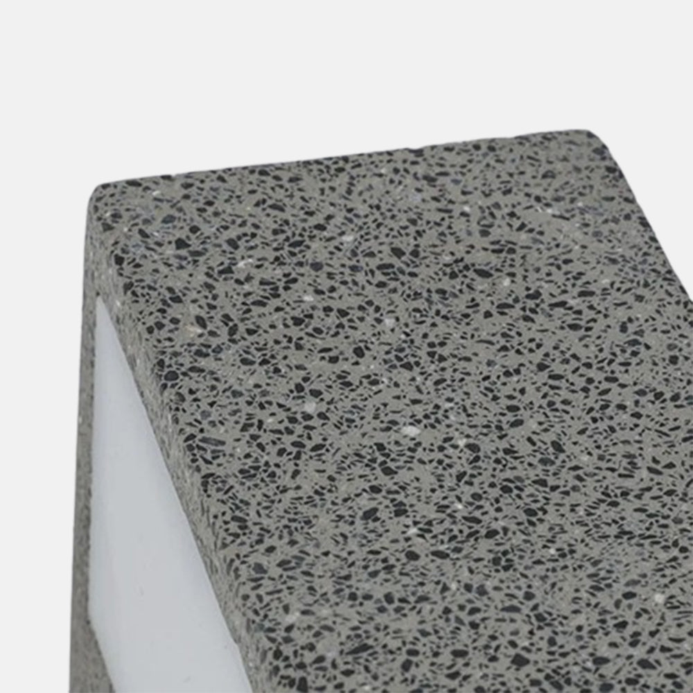 Modern LED Wall Light - Black/White Cement Rectangular