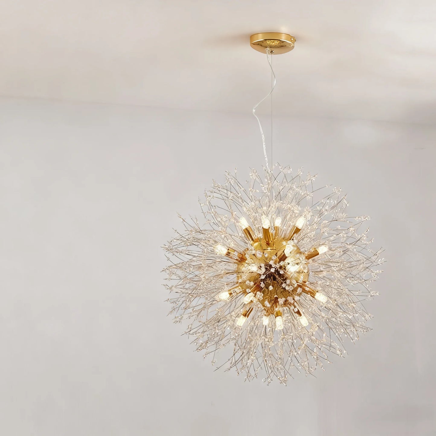 Chandelier – Gold Chrome Ceiling Light for Dining Room