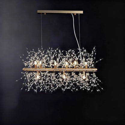 Chandelier – Gold Chrome Ceiling Light for Dining Room