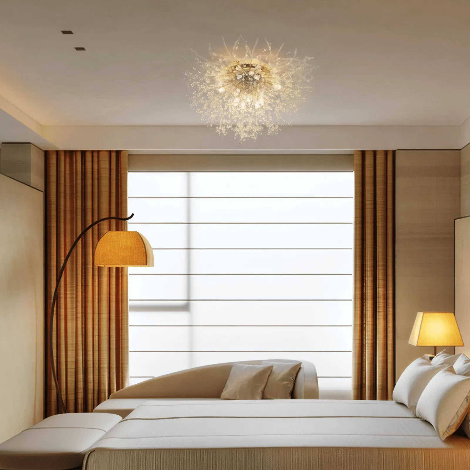 Chandelier – Gold Chrome Ceiling Light for Dining Room