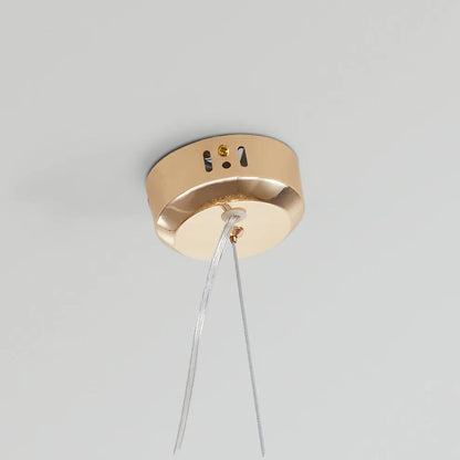 Modern Gold Ceiling Light Dandelion Plate Detail