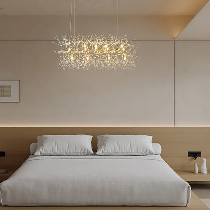 Chandelier – Gold Chrome Ceiling Light for Dining Room