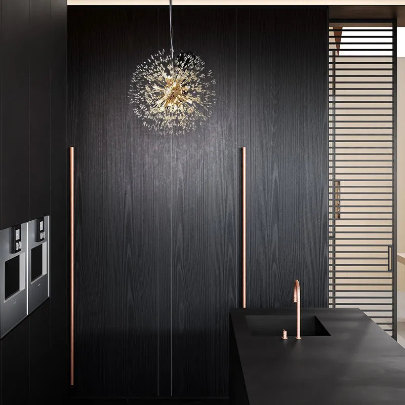 Chandelier – Gold Chrome Ceiling Light for Dining Room