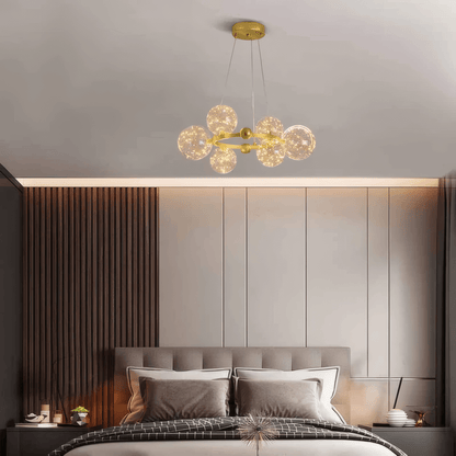 Modern bubble pendant light for bedroom