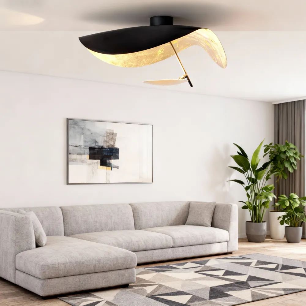 Modern Ceiling Light Black