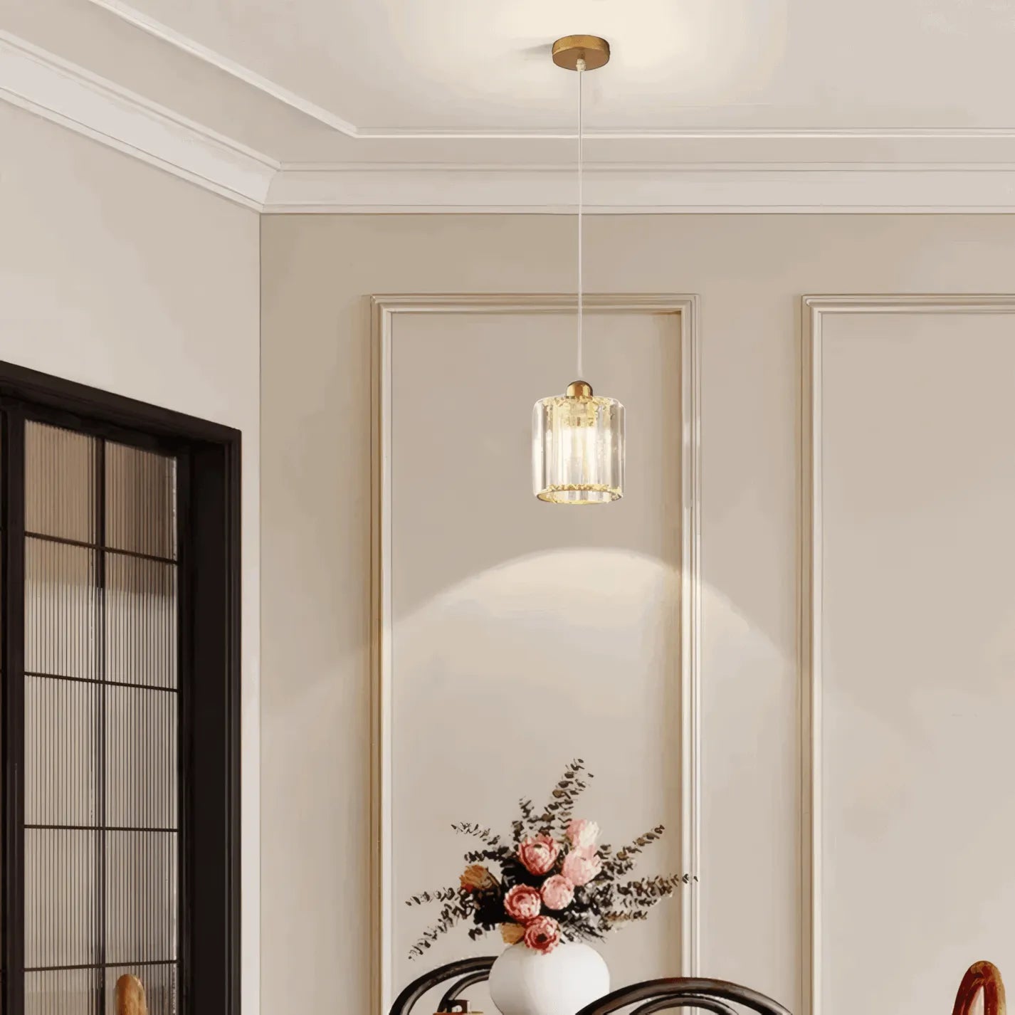 Nordic Gold Pendant Light Dining Room 3-Head Round