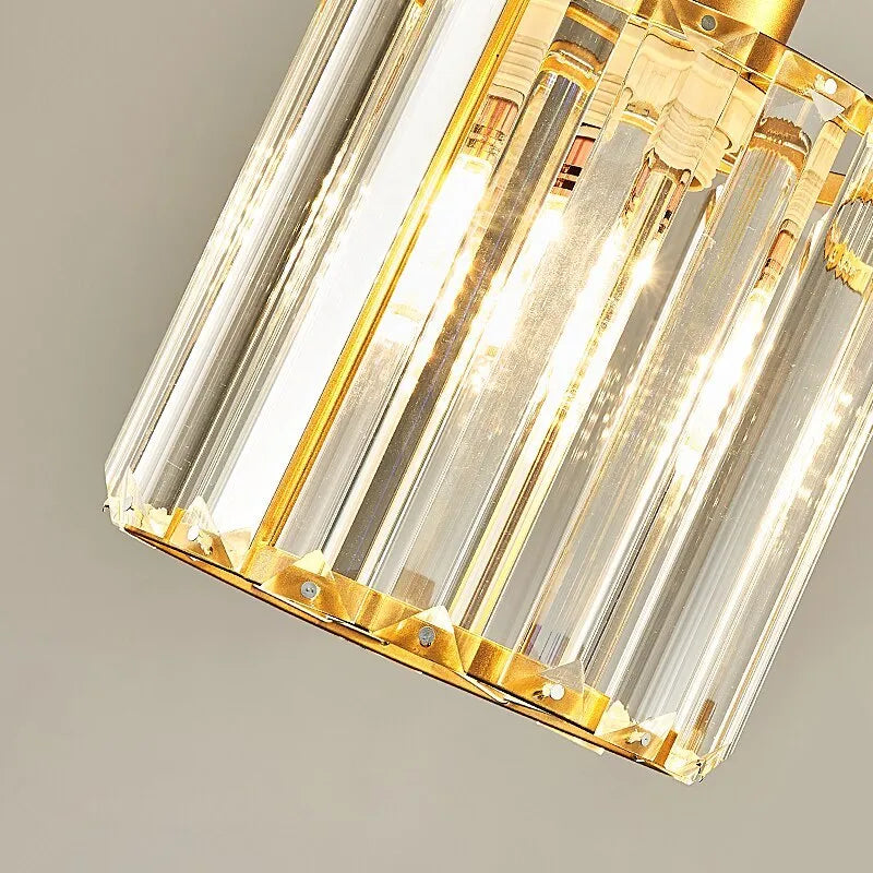 Nordic Gold Pendant Light Glass Detail