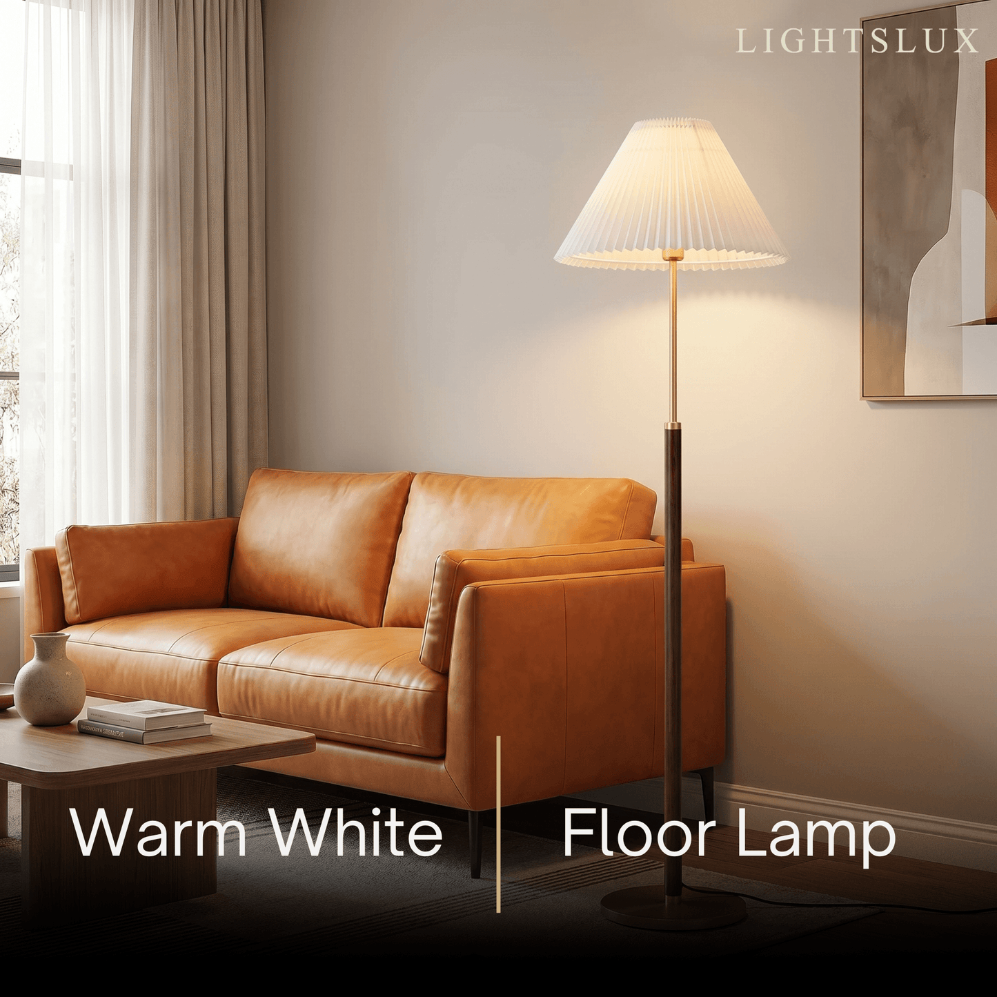 Crema Classical Walnut Floor/Table Lamp