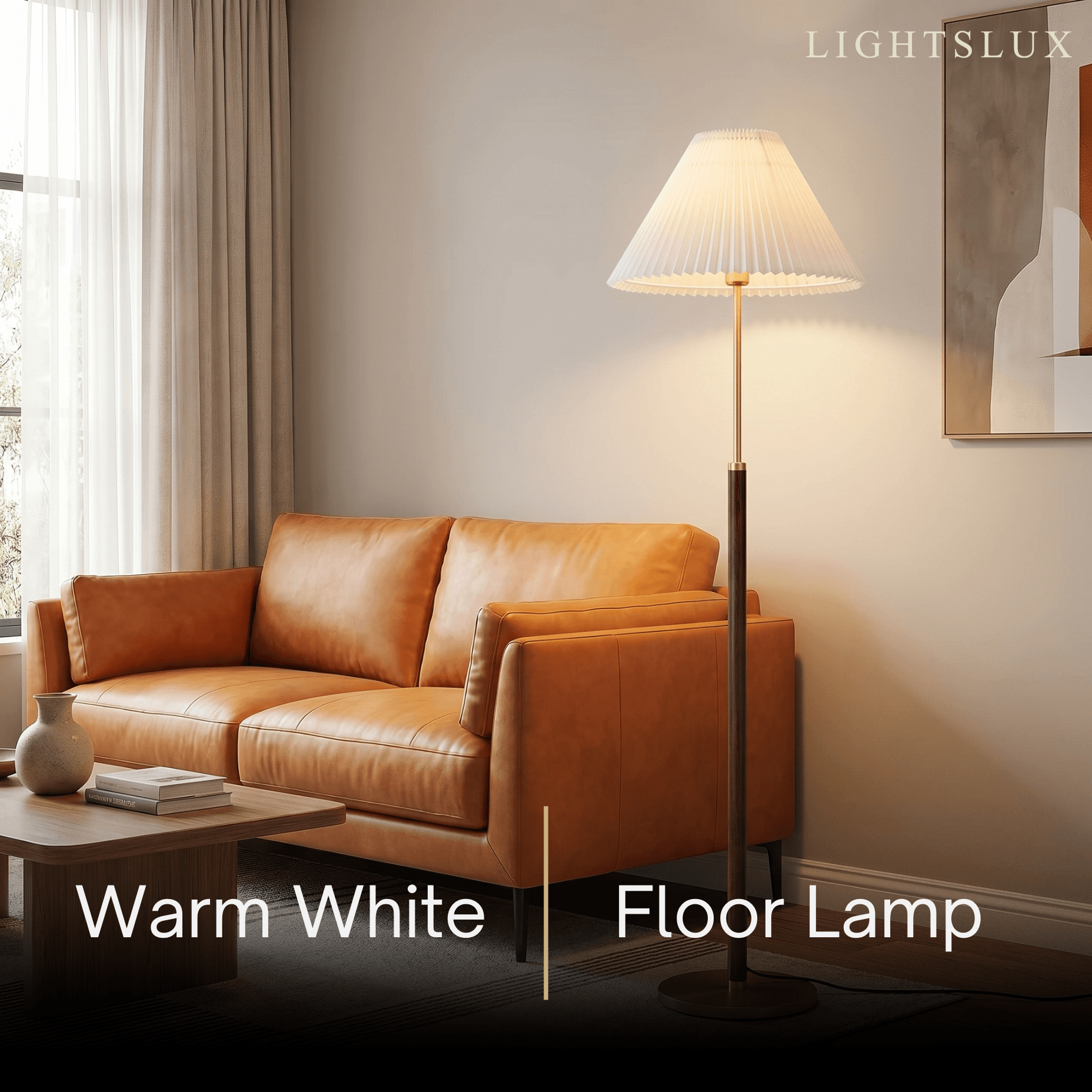 Crema Classical Walnut Floor/Table Lamp