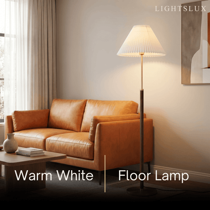 Crema Classical Walnut Floor/Table Lamp