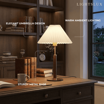 Crema Classical Walnut Floor/Table Lamp