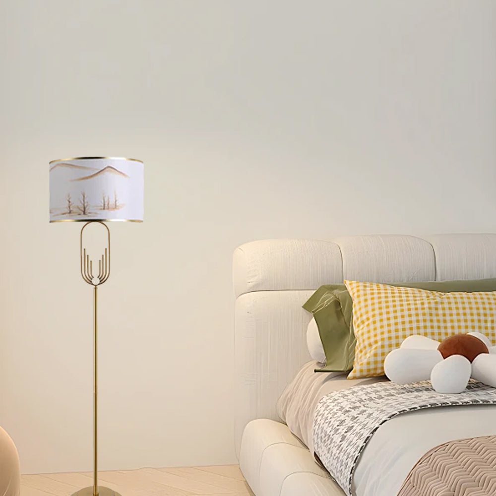 Vivara Modern Gold Floor/Table Lamp