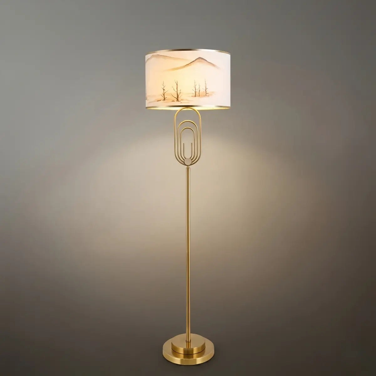 Table Lamp - Metal Frame with Fabric 