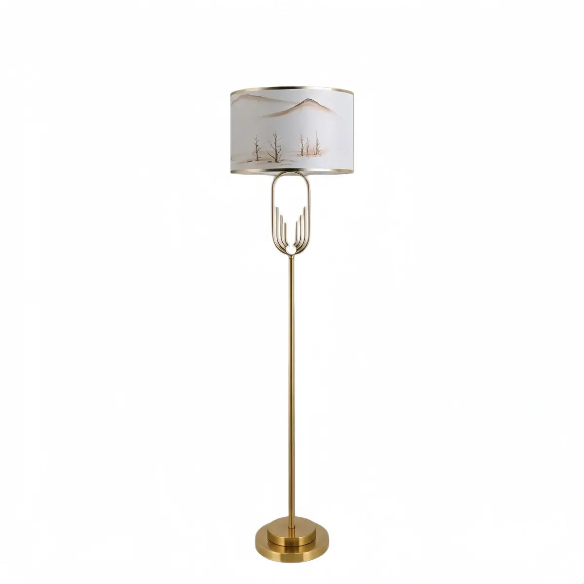 Table Lamp - Metal Frame with Fabric 