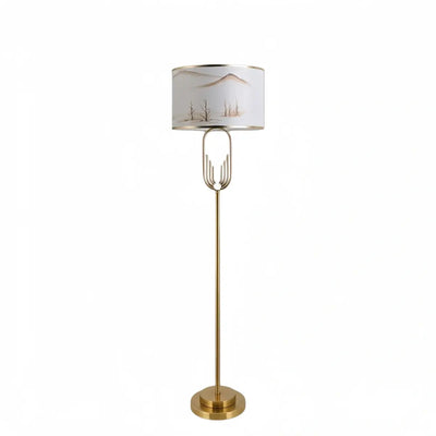 Table Lamp - Metal Frame with Fabric 