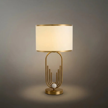 Table Lamp - Metal Frame with Fabric 